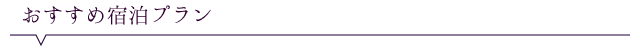 おすすめ宿泊プラン